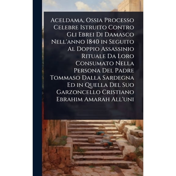 Aceldama, Ossia Processo Celebre Istruito Contro Gli Ebrei Di Damasco Nell'anno 1840 in Seguito Al Doppio Assassini, (Hardcover)