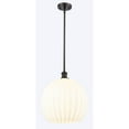 thumbnail image 5 of Innovations Lighting - White Venetian - 1 Light Stem Hung Pendant In Modern, 5 of 7