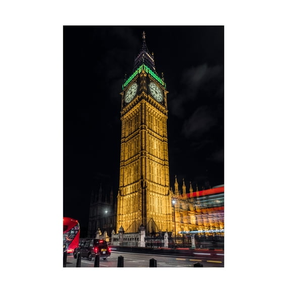 Trademark Fine Art Fernando Silveira  Quarter to Midnight Canvas Wall Art