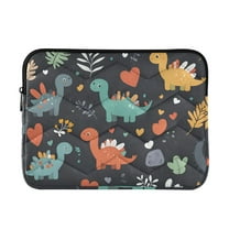 FORMRS 13-13.3 inch Laptop Sleeve Case Soft Carrying Quilted Computer Bag Cover, Cute Dinosaur