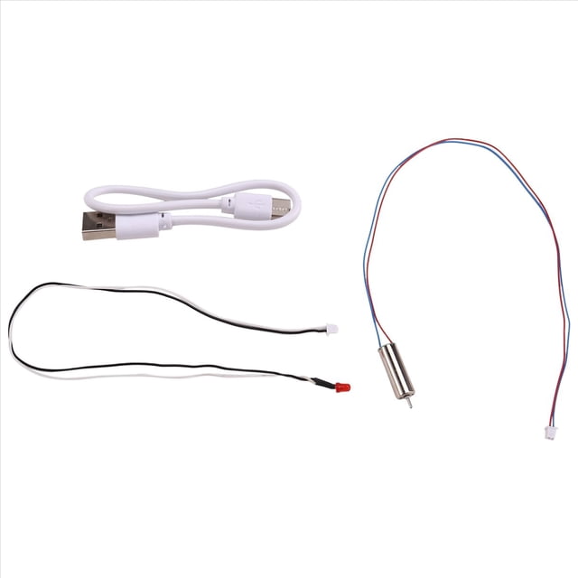 RC Helicóptero de Juguete Actualización C138 Motor + Luz Trasera + Cable USB para RC Era C138 Campana 206 1:33 RC Helicóptero de Juguete Partes