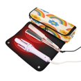 thumbnail image 2 of Hair Tools Storage with Heat Resistant Mat- Beige Background Printed Curling Iron Travel Bag/Flat Iron Case for Women, 2 of 8