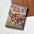 thumbnail image 5 of Be My Valentine's Collie Truck Full of Love Flower Balloon Travel Passport Wallet Collie Dog Lover Gifts Idea PU Leather Passport Holder Cover - 02029, 5 of 5