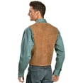 thumbnail image 2 of Scully Mens Rust Calf Suede Western Snap Vest XLT, 2 of 3