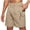3# Khaki, variant on Mens Hiking Cargo Shorts 10" Quick Dry Lightweight Casual Summer Outdoor Golf Shorts with Zipper Pockets Army Green 2XL