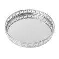 thumbnail image 2 of Bandeja de cristal para maquilje cosmético - Bandeja grande con espejo para Pta Zulema Bandeja de base de espejo, 2 of 8