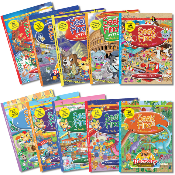 Seek & Find with Freddy and Ellie® 10 Pack (Paperback)