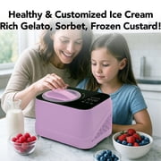 Whynter 0.8 Quart Compact Automatic Ice Cream Maker with Stainless Steel Bowl, Lilac Haze ICM-080-LH