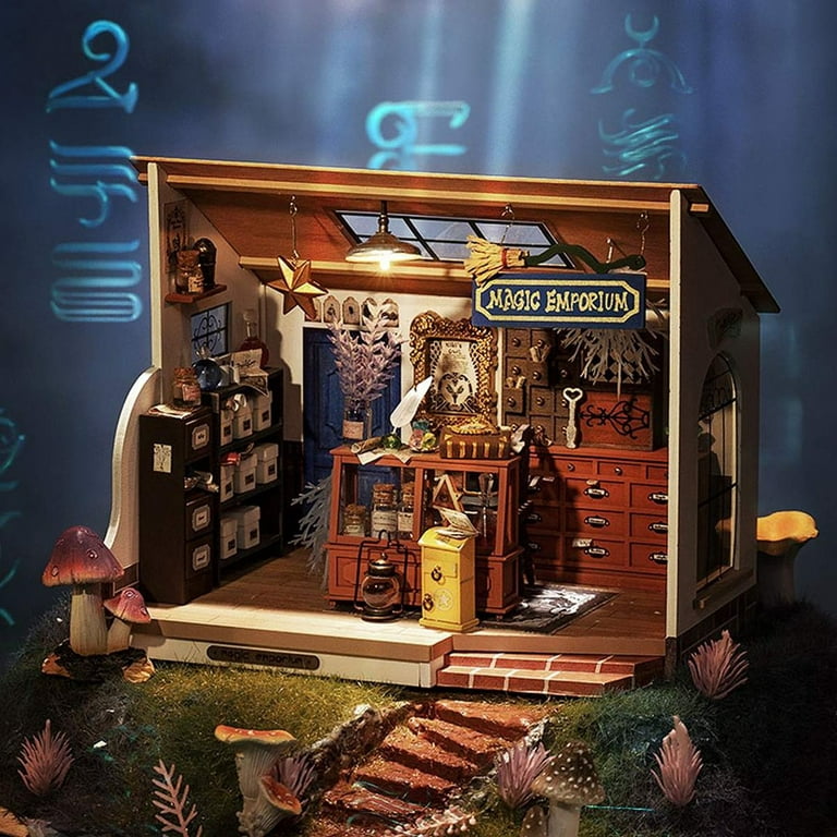 Rolife DIY Miniature Dollhouse Room Kiki's Magic Potion Store Diorama Kit  Crafts Hobbies Birthday Gifts for Boys & Girls 