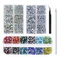 thumbnail image 1 of 1728-4320 Nail Flat Back Rhinestone Black  As described, 1 of 4