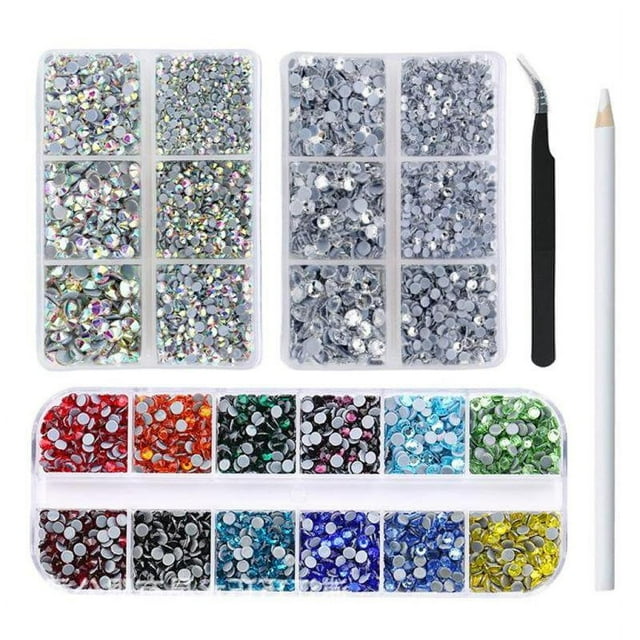 1728-4320 Nail Flat Back Rhinestone Black As described