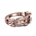 thumbnail image 3 of 0.36ct Marquise Diamond Moissanite Blooming Willow Wedding Ring 10K rose gold, 3 of 4