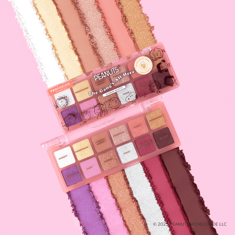 Profusion Cosmetics Peanuts 75th The Gang's All Here 12 Shade