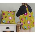 thumbnail image 5 of Soimoi Yellow Modal Satin Fabric Donuts Food Printed Fabric 1 Yard 42 Inch Wide, 5 of 5