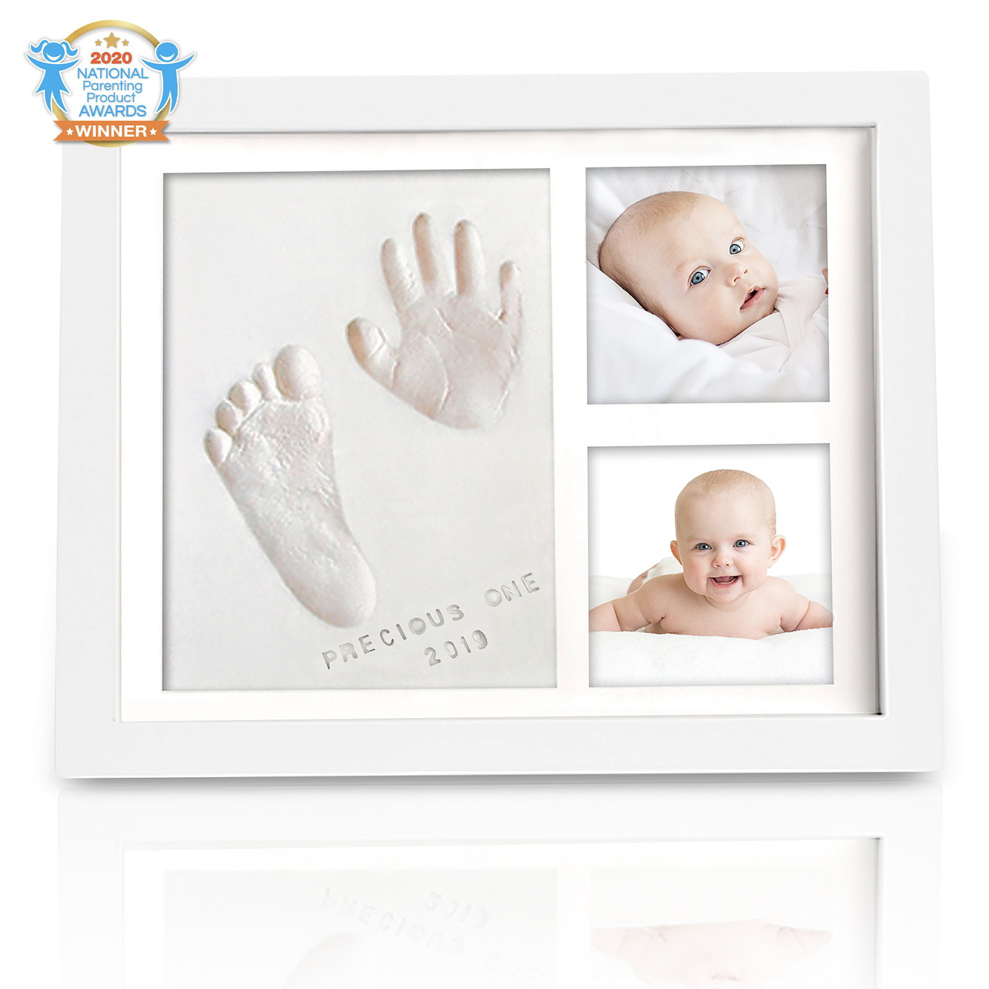 Perfect for Baby Room Decoration Baby Gifts-Photo Frame Set and Clay Baby Footprints-Hand and Footprint Souvenirs-Styling Kits