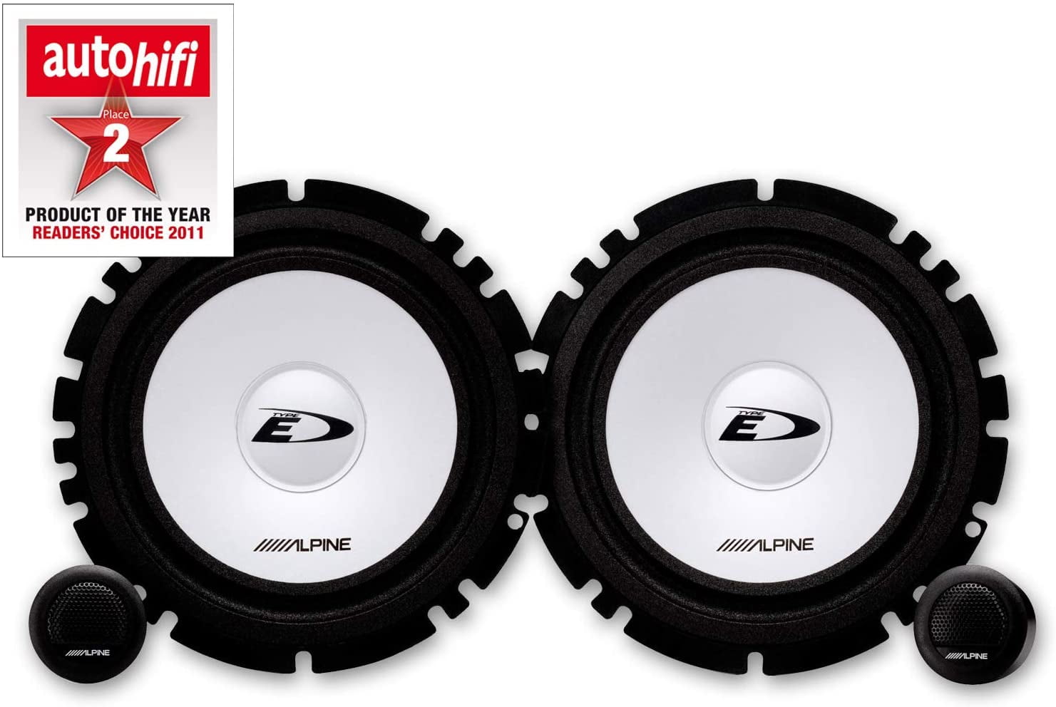 Alpine Type-E Series SXE-1750S Car Audio 6.5-Inch Component 2-Way Speakers 
