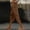 *Brown, variant on Women's High Waisted Linen Blend Drawstring Elastic Waist Capri Pants with Side Button and Pockets ,Solid Color Casual Cropped Trousers Beige,Womens Plus L