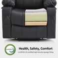 thumbnail image 4 of MCombo Electric Power Lift Recliner Chair with Vibration and Heat for Elderly, Faux Leather, Black, 4 of 10