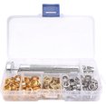thumbnail image 2 of 100 Pcs Grommet Kit, 6mm Grommets Sewing Metal Tarp Grommets With 3pcs Grommet, 2 of 5