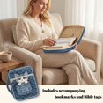 thumbnail image 2 of TSOVTHRID Cute Cat Denim Blue Print Bible Covers Church Bags for Christian, Bible Case with Pockets and Zipper, Lightweight Quilted Bibles Protective Cover Gift for Women Men, 2 of 7