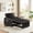 Black + Velvet + 1 Seat + Solid Wood+MDF+Resin, variant on Sleeper Sofa Chair Bed, 3 In 1 Convertible Sofa Chair With With Adjustable Backrest & Phone Holder & USB, Type-C, Adjustable Recliner, Armchair For Living Room Bedroom Apartment Small Space, Pink