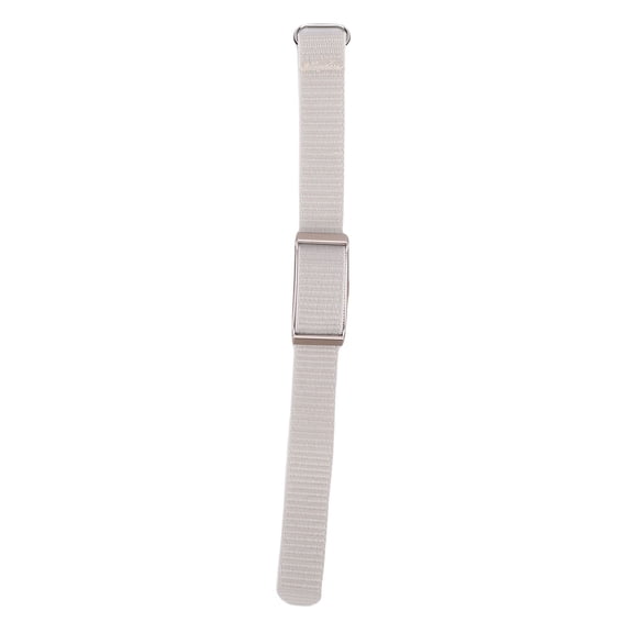 M Buder Smart Bracelet Fitness Tracker for Men Women, Screenless Nylon Wristband with Real-Time Temperature & Sleep Tracking, 1ATM Waterproof, Grey (Length: 11.4 inches / 29 cm)
