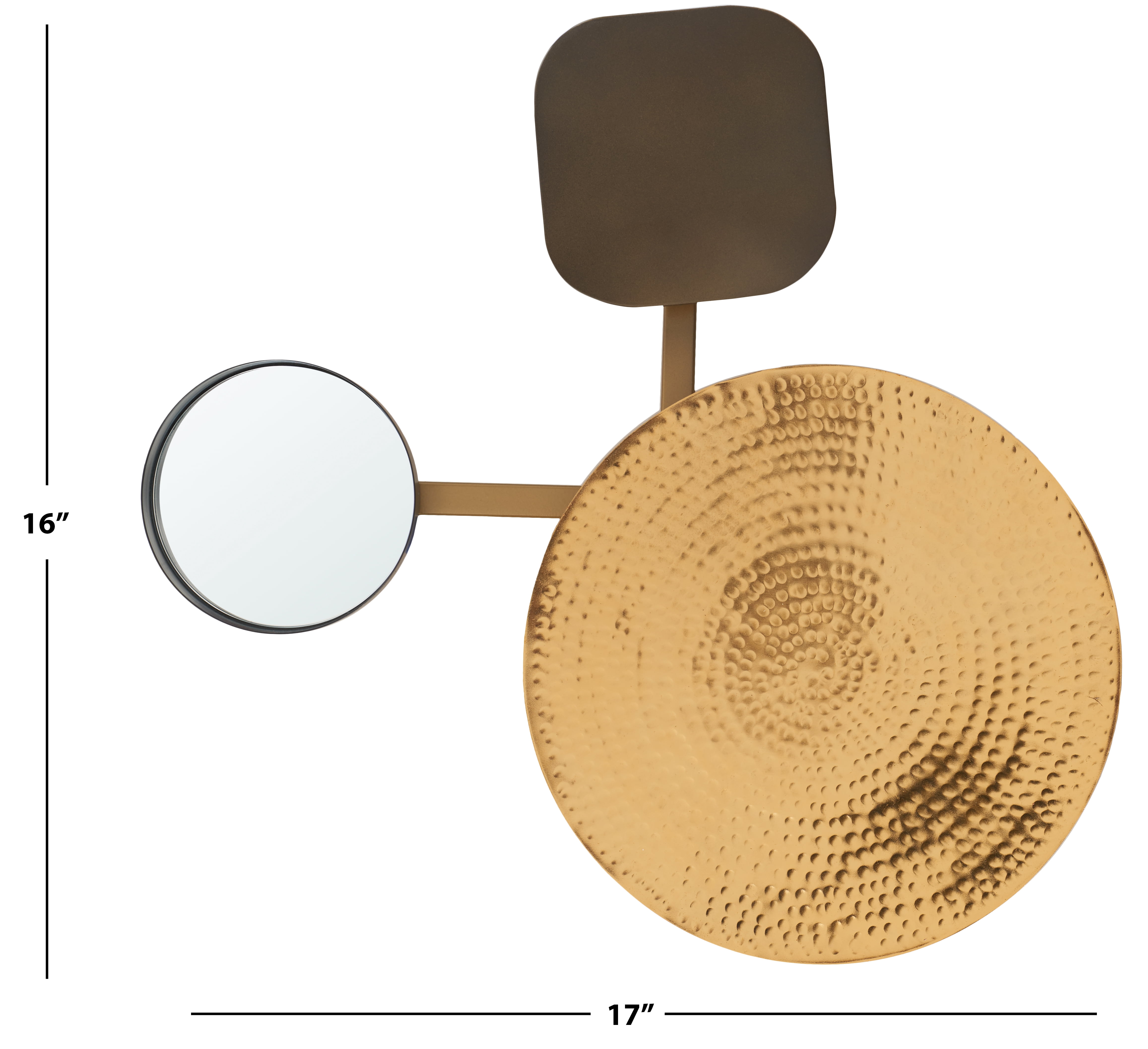 Safavieh Olosa Scandinavian Antique Brass Iron Wall Décor