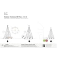 thumbnail image 2 of Fairybell Outdoor LED Christmas Tree - 6ft - 250 LEDs - Christmas Tree for Outside use Including Mast - Multicolor, 2 of 3