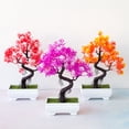 thumbnail image 3 of Artificial Flower Bonsai Tree-Fake Plant in Pot Artificial Plants,Faux Bonsai Pine Shaped Bonsai Artificial Plants for Home Decor Indoor,Office/Windowsill/Yard,Desktop Display, Zen Garden Décor, 3 of 8