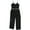 black, variant on Monteau Womens Embroidered Jumpsuit, Black, Petite, PM