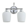 thumbnail image 3 of Safavieh Rayden Two Light Bathroom Sconce, Chrome, 3 of 7