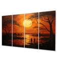 thumbnail image 2 of Designart "Tribal Sunset African II" African Tribal Metal Wall Decor Set, 2 of 5