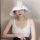 thumbnail image 4 of Sombrero de pescador con perlas de circunferencia de 56-58cm, sombrero de pescador informal para mujer de primavera y verano, sombrero protector solar, gorro de lavabo, 4 of 5