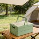 thumbnail image 4 of CaiYueKe Foldable Storage Box with Handle, Portable Organizer Basket for Home Camping Picnics, Collapsible Plastic Container for Toys Snacks Outdoor Gear, Multi-Purpose Ventilated Storage Bin, 4 of 7