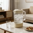 thumbnail image 4 of Plastic Striped Transparent Cold Water Kettle for Hot and Cold Drinks, 24x12.5x10cm, 4 of 6