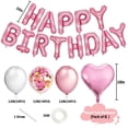thumbnail image 3 of Globos lujosos de color rosa y dorado, el complemento perfecto para la decoración de la fiesta de cumpleaños de tus niñas, 3 of 7