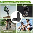 thumbnail image 6 of 4 Pcs Aluminum Alloy Anti-Skid Bike Pegs 110mm Length Bicycle Backseats Stands Cycling Foot Pegs 3/8 inch Axles Black, 6 of 7