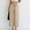 #122-Khaki, variant on Women's Solid Color Elastic Waist Drawstring Cotton-Linen Blend Pocket Pants for Casual Daily Wear