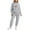 Grey, variant on Cute Bow Valentine's Day Sweatsuit Set for Women - Funny Graphic Hoodie & Jogger Tracksuits