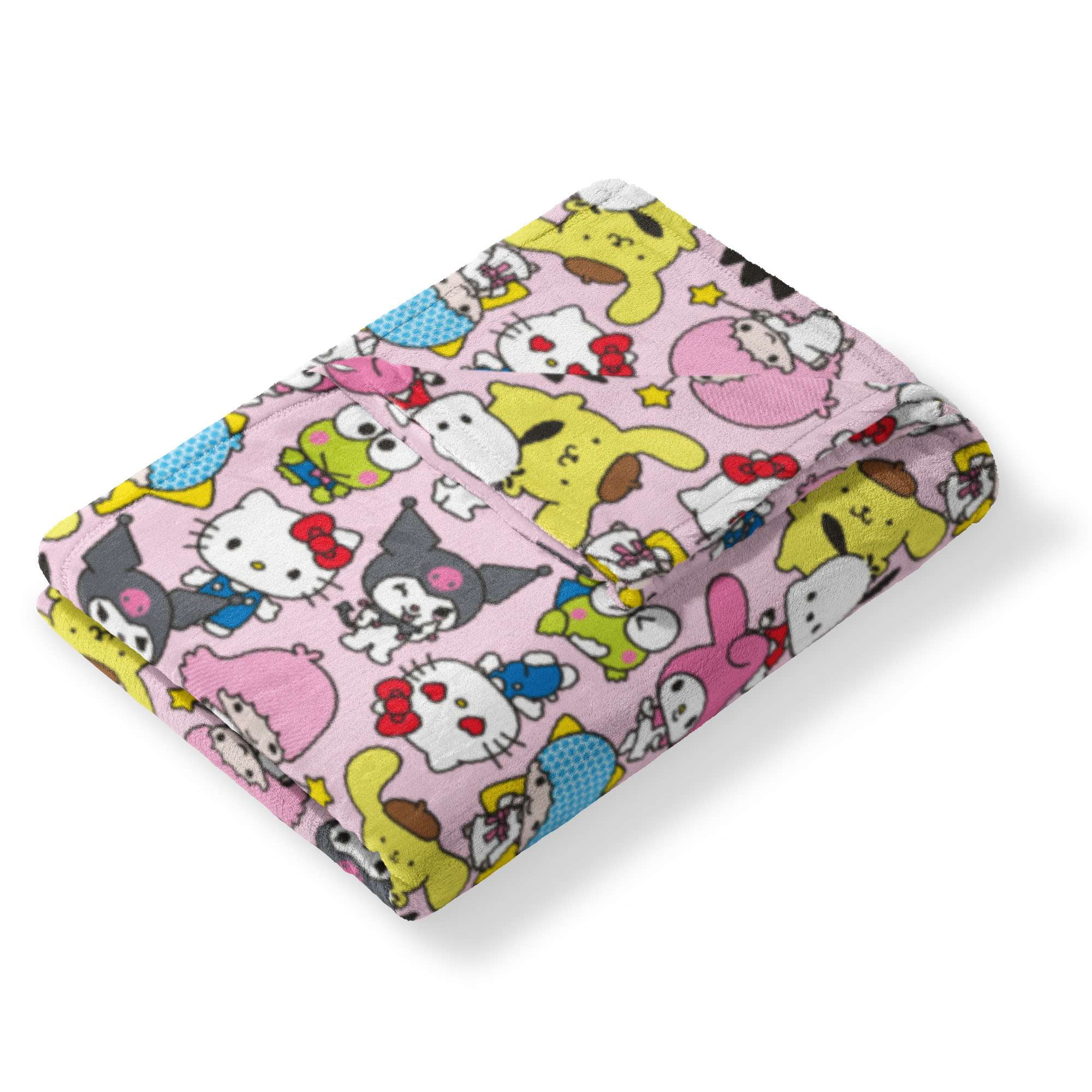 Sanrio Hello Kitty & Friends Rainbow Magic Kids Silk Touch Throw Blanket