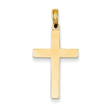 14k Yellow Gold Latin Cross Pendant