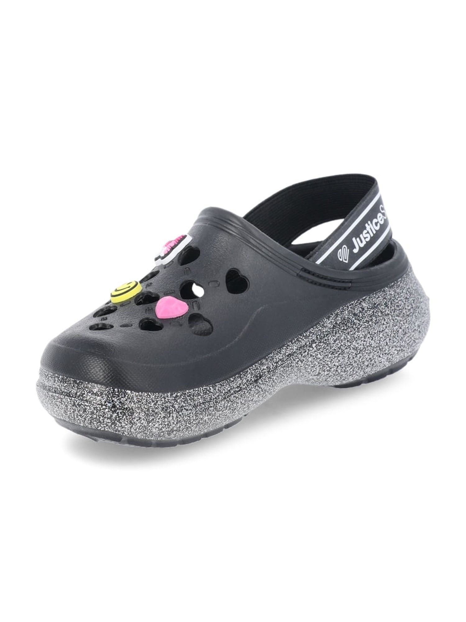 Justice Little Girls and Big Girls Clogs with Charms