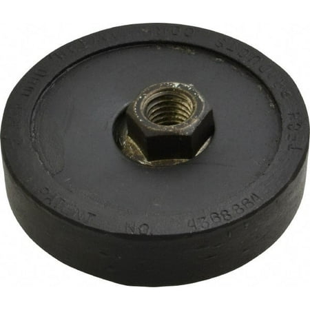 Tech Products 1000 Lb Capacity, 1/2-13 Thread, 3/4" OAL, Steel Stud, Tapped Pivotal Socket Mount Leveling Pad & Mount