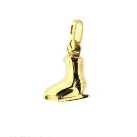 18 KT Yellow Gold ice skate