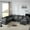 Gray, variant on MODERNLUXE 117.5" Modular Sectional Sofa with Movable Storage Ottoman, U Shaped 7 Seat Sectional Couches with Deep Seat & Throw Pillows, Oversized Chenille Sofa for Living Room & Apartment,Gray