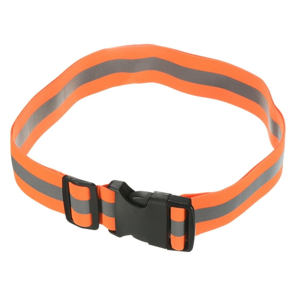 Uxcell Reflective Belt Bands 24x1.6 Inch Strip High Visibility Reflective Running Gear for Cycling Walking Orange