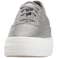 thumbnail image 2 of Keds Women's Triple Lurex Fashion Sneaker,Gunmetal,8 M US, 2 of 8