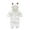 #04-White, variant on Newborn Baby Fleece Romper Button Footies Jumpsuit Cute Bear Hoodies Jumpsuit Infant Long Sleeve Warm Solid Jumpsuit Outfits