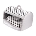 thumbnail image 4 of Cama cueva para gatos cerrada, almohada acolchada extraíble y lavable, casita suave para mascotas. Gris L, 4 of 9