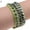 Green, variant on Ayyufe Women's Layered Punk Rock Rivet Bracelet Studded Leather Metal Chain Bangle